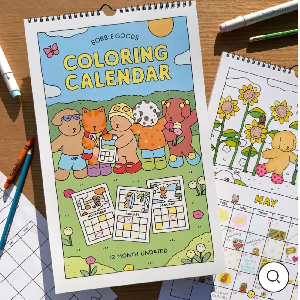 Bobbie Goods Coloring Calendar